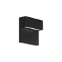 WAC Lighting Balance 6" Tall LED Outdoor Wall Sconce Set to 3000K Black
