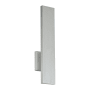 WAC Lighting Stag 18" Tall LED Outdoor Wall Sconce Set to 4000K Brushed Aluminum