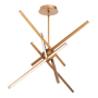 WAC Lighting Parallax 39" Wide LED Abstract Multi Light Pendant Aged Brass
