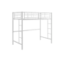 Walker Edison Twin Steel Loft Bed White