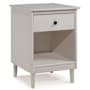 Walker Edison Franklin County 15" Wide One Drawer Basics Nightstand White