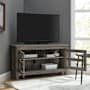 Walker Edison 44" Wide Corner Style TV Stand Media Cabinet Gray Wash