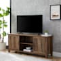 Walker Edison 58" Wide Rustic Craftsman TV Stand Media Cabinet Rustic Oak