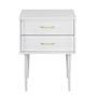 Walker Edison Millwork 20" Wide Modern Nightstand Side Table White