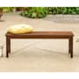 Walker Edison Odessa 53" Wide Wood Contemporary Outdoor Bench Dark Acacia