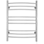 WarmlyYours Riviera 24"W x 32"H Dual Power Hardwired Or Plug-In Stainless Steel Wall Mounted Bathroom Towel Warmer Polished Stainless Steel