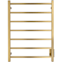 WarmlyYours Tahoe 24" x 32""H Electric Hardwired Stainless Steel 7 Bar Towel Warmer Brushed Gold