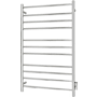 WarmlyYours Malta Hard Wired 42"H x 25" 11 Bar Electric Bathroom Towel and Robe Warmer Polished