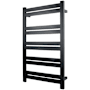 WarmlyYours Grande 20-1/2"W x 34-1/4"H Electric Hardwired Stainless Steel Towel Warmer Black