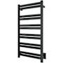 WarmlyYours Grande 20-1/2"W x 41"H Electric Hardwired Stainless Steel Towel Warmer Black