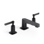 Watermark H-Line 115 1.2 GPM Widespread Bathroom Faucet with Pop-Up Drain Assembly Matte Black