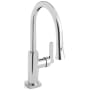 Watermark H-Line 1.75 GPM Single Hole Pull Down Kitchen Faucet with Magnetic Docking Spray Head - Includes Escutcheon Polished Chrome