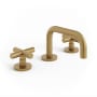 Watermark Loft 2.0 1.2 GPM Widespread Bathroom Faucet with Pop-Up Drain Assembly Aged Brass (Living)