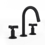 Watermark Anika 30 1.2 GPM Widespread Bathroom Faucet with Pop-Up Drain Assembly Matte Black