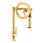 Waterstone Endeavor 1.75 GPM Single Hole Pull Down Kitchen Faucet with Lever Handle Polished Brass