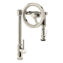 Waterstone Endeavor 1.75 GPM Single Hole Pull Down Kitchen Faucet with Lever Handle Polished Nickel