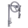 Waterstone Endeavor 1.75 GPM Single Hole Pull Down Kitchen Faucet with Lever Handle Satin Chrome