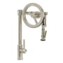 Waterstone Endeavor 1.75 GPM Single Hole Pull Down Kitchen Faucet with Lever Handle Satin Nickel