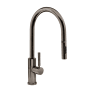 Waterstone Modern PLP 1.75 GPM Single Hole Toggle Pull Down Kitchen Faucet with Lever Handle Black Nickel