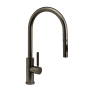 Waterstone Modern PLP 1.75 GPM Single Hole Toggle Pull Down Kitchen Faucet with Lever Handle Graphite