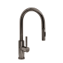 Waterstone Modern Prep Size PLP 1.75 GPM Single Hole Toggle Pull Down Kitchen Faucet with Lever Handle Black Nickel