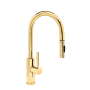 Waterstone Modern Prep Size PLP 1.75 GPM Single Hole Toggle Pull Down Kitchen Faucet with Lever Handle Polished Brass