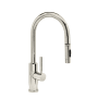 Waterstone Modern Prep Size PLP 1.75 GPM Single Hole Toggle Pull Down Kitchen Faucet with Lever Handle Polished Nickel