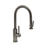 Waterstone Modern Prep Size PLP 1.75 GPM Single Hole Pull Down Kitchen Faucet with Lever Handle Black Nickel