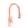 Waterstone Modern Prep Size PLP 1.75 GPM Single Hole Pull Down Kitchen Faucet with Lever Handle Polished Copper