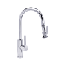 Waterstone Modern Prep Size PLP 1.75 GPM Single Hole Pull Down Kitchen Faucet with Lever Handle and Angled Spout Chrome