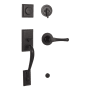 Weslock Mercy Sectional Dummy Handleset with Interior Somerset Lever Oil Rubbed Bronze