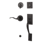 Weslock Mercy Right Handed Sectional Dummy Handleset with Interior New Haven Lever Oil Rubbed Bronze
