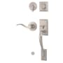 Weslock Mercy Right Handed Sectional Dummy Handleset with Interior New Haven Lever Satin Nickel