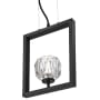 Westinghouse Zoa 4" Wide LED Crystal Mini Pendant Matte Brushed Gunmetal