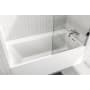 WETSTYLE Lab 60" Three Wall Alcove WETMAR BiO Composite Soaking Tub with Right Drain Assembly with Copper Fittings and Overflow Apollo White True High Gloss / White Drain Trim / Polished Chrome Overflow Trim