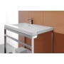 WETSTYLE C Collection 36" Stainless Steel Console Stand – Less Bathroom Sink Brushed Stainless Steel