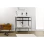 WETSTYLE C Metro 36" Stainless Steel Console Stand – Less Bathroom Sink Polished Mirror