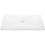 WETSTYLE Feel Collection 48" x 36" Rectangular Shower Base with 4 Threshold and Center Drain Slate White