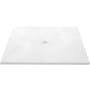 WETSTYLE Feel Collection 48" x 48" Square Shower Base with 4 Threshold and Center Drain Concrete White