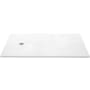 WETSTYLE Feel Collection 60" x 36" Rectangular Shower Base with 4 Threshold and Reversible Drain Concrete White