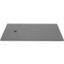 WETSTYLE Feel Collection 60" x 36" Rectangular Shower Base with 4 Threshold and Reversible Drain Concrete Gray