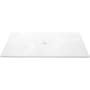 WETSTYLE Feel Collection 66" x 42" Rectangular Shower Base with 4 Threshold and Center Drain Concrete White