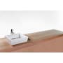 WETSTYLE CUBE 15" Rectangular WETMAR BiO Stone Composite Vessel Bathroom Sink with Overflow Apollo White Matte / Overflow Less Trim