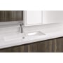 WETSTYLE CUBE 36" Rectangular WETMAR BiO Stone Composite Undermount Bathroom Sink Apollo White True High Gloss