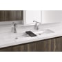 WETSTYLE CUBE 48" Rectangular WETMAR BiO Stone Composite Undermount Bathroom Sink Apollo White True High Gloss