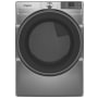 Whirlpool 27 Inch Wide 7.4 Cu. Ft. Energy Star Certified Electric Dryer with Wrinkle Shield Option Radiant Silver