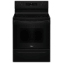 Whirlpool 30 Inch Wide 5.3 Cu. Ft. Free Standing Electric Range with FlexHeat Dual Elements Black