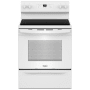 Whirlpool 30 Inch Wide 5.3 Cu. Ft. Free Standing Electric Range with FlexHeat Dual Elements White