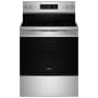 Whirlpool 30 Inch Wide 5.3 Cu. Ft. Free Standing Electric Range with Air Cooking Technology and FlexHeat Dual Elements Stainless Steel