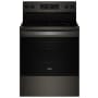 Whirlpool 30 Inch Wide 5.3 Cu. Ft. Free Standing Fingerprint Resistant Electric Range with Air Cooking Technology and FlexHeat Dual Elements Fingerprint Resistant Black Stainless